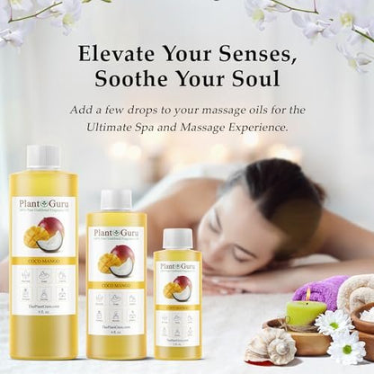Coco Mango Duftöl 118 ml – Duftöl für DIY Seifenherstellung, Kerzen, Badebomben, Body Butters – Ideal für Aromatherapie-Diffuser, Duftlampen und -wärmer – Perfekt für Lotionen und Cremes