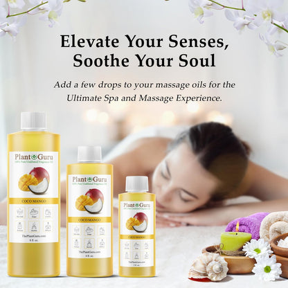 Coco Mango Duftöl 118 ml – Duftöl für DIY Seifenherstellung, Kerzen, Badebomben, Body Butters – Ideal für Aromatherapie-Diffuser, Duftlampen und -wärmer – Perfekt für Lotionen und Cremes