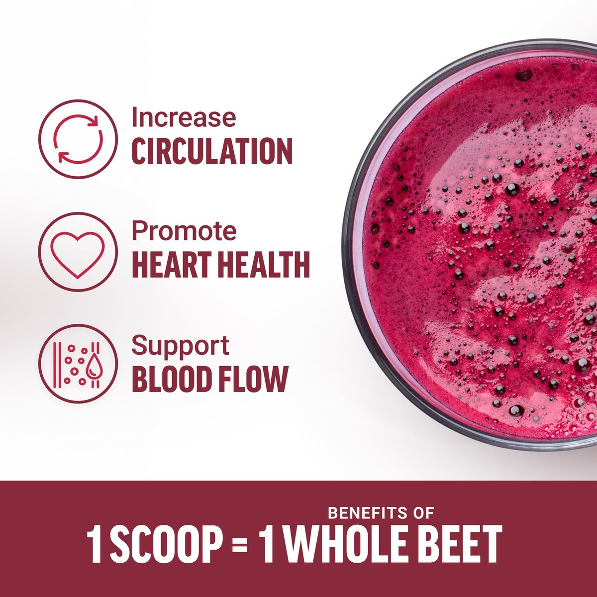 Force Factor Total Beets Bio-Rote-Bete-Pulver – Bio-Superfood für tägliche Nährstoffe, vegan, glutenfrei, ungesüßt, 90 Portionen