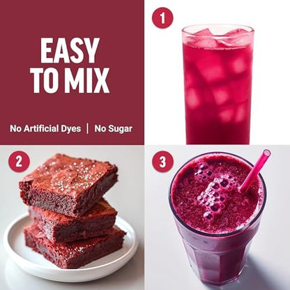 Force Factor Total Beets Bio-Rote-Bete-Pulver – Bio-Superfood für tägliche Nährstoffe, vegan, glutenfrei, ungesüßt, 90 Portionen