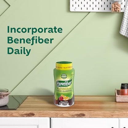 Benefiber Prebiotikum GLP-1-freundliche Ballaststoff-Gummis für die Verdauungsgesundheit, gemischter Fruchtgeschmack - 81 Stück