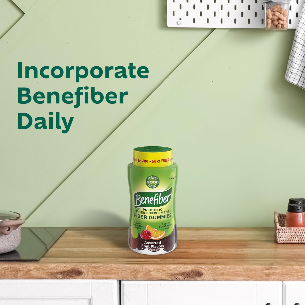 Benefiber Prebiotikum GLP-1-freundliche Ballaststoff-Gummis für die Verdauungsgesundheit, gemischter Fruchtgeschmack - 81 Stück