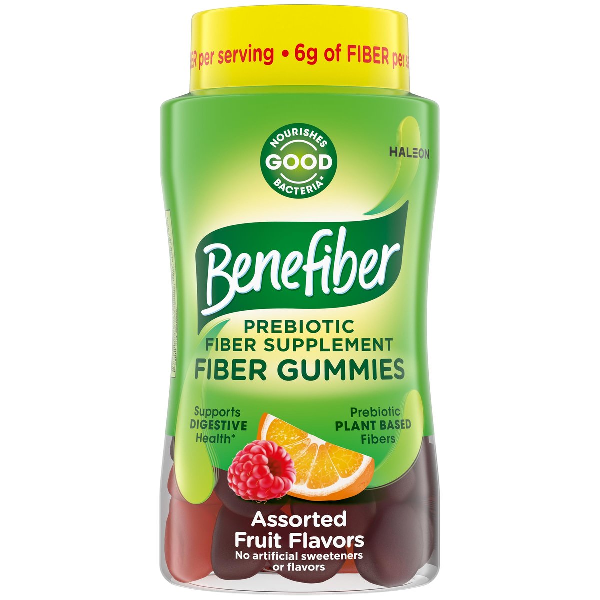 Benefiber Prebiotikum GLP-1-freundliche Ballaststoff-Gummis für die Verdauungsgesundheit, gemischter Fruchtgeschmack - 81 Stück