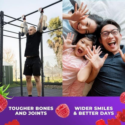 DR. MORITZ Magnesiumcitrat Gummies für Erwachsene - Zuckerfreie Calm Magnesium Gummies - Unterstützt eine gesunde Stressreaktion - Himbeergeschmack - Nicht-GVO, 200 mg (60 Stück)