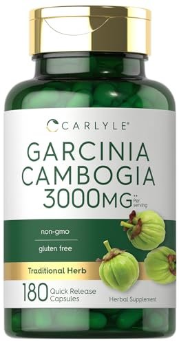Carlyle Garcinia Cambogia Extrakt | 180 Kapseln | Non-GMO, Glutenfrei