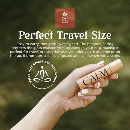 Soulistic Root Calm Essential Oil Roll On für Frauen – Aromatherapie-Mischung mit Lavendel, Kamille, Salbei – Rollerball für Entspannung, Selbstpflege, Haut, Massage, Wellness & Geschenkideen – 10 ml Flasche
