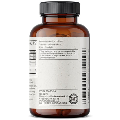 Futurebiotics L-Lysin Abwehrkomplex 1500 mg pro Portion mit Vitamin C, Zink, Olivenblatt & Knoblauch – Non-GMO, 90 vegane Kapseln