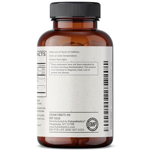 Futurebiotics L-Lysin Abwehrkomplex 1500 mg pro Portion mit Vitamin C, Zink, Olivenblatt & Knoblauch – Non-GMO, 90 vegane Kapseln