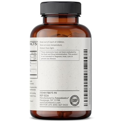 Futurebiotics L-Lysin Abwehrkomplex 1500 mg pro Portion mit Vitamin C, Zink, Olivenblatt & Knoblauch – Non-GMO, 90 vegane Kapseln