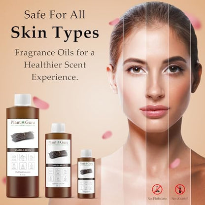 Vanille-Bohnen Duftöl 118 ml – Duftöl für DIY Seifenherstellung, Kerzen, Badebomben, Body Butters – Ideal für Aromatherapie-Diffuser, Duftlampen und -wärmer – Perfekt für Lotionen und Cremes
