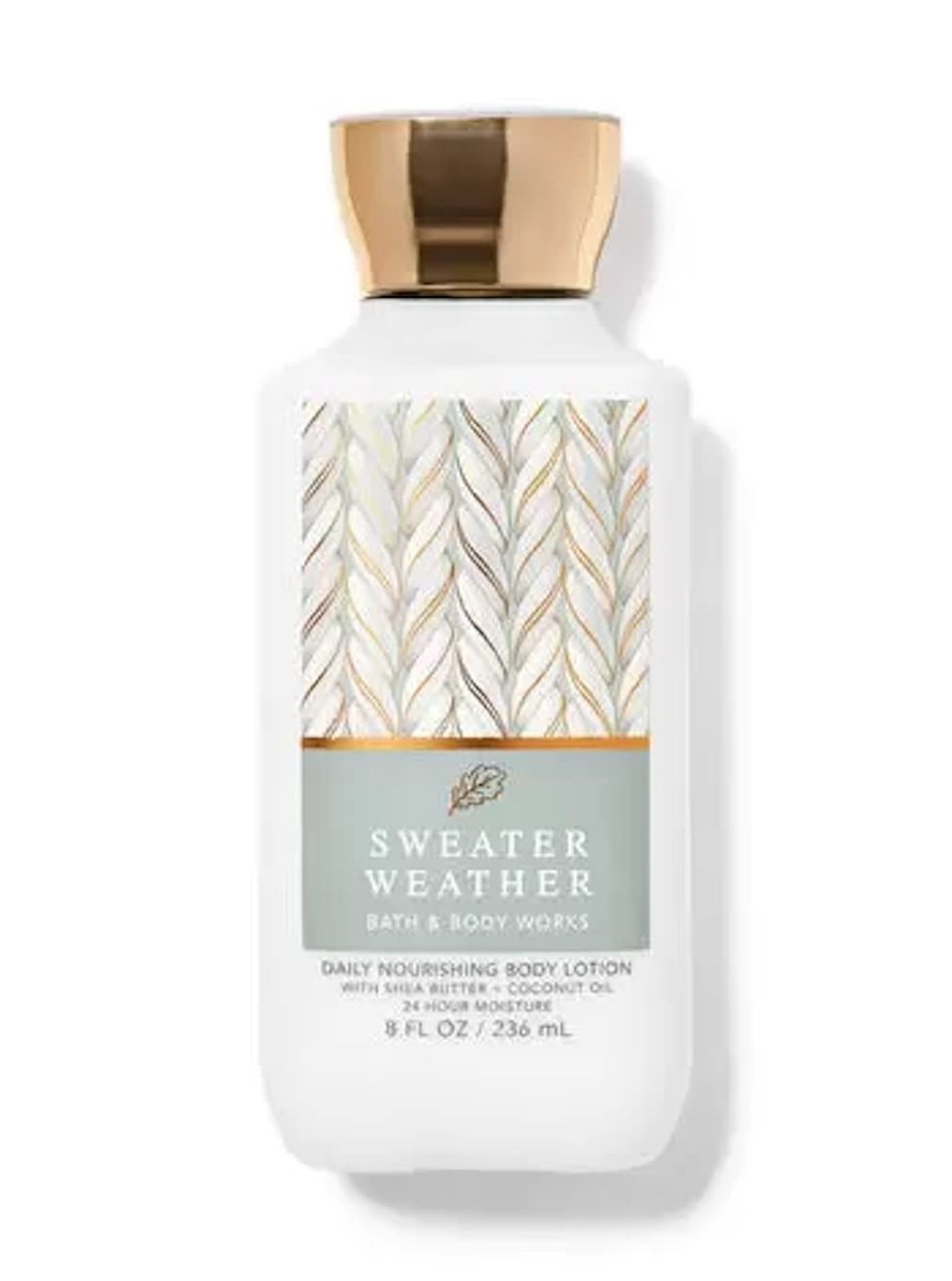 Bath & Body Works Sweater Weather Super Smooth Body Lotion Set 8 oz – Geschenkset für Damen