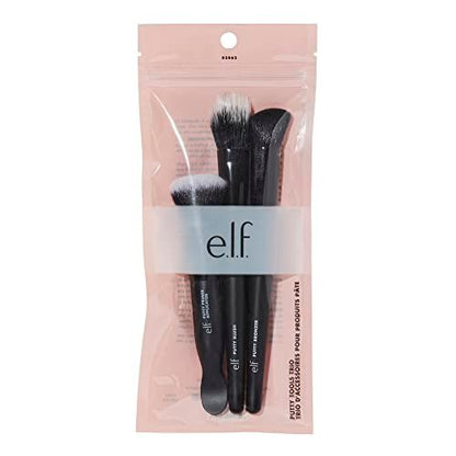 e.l.f. Putty Tools Trio – Set mit 3 Pinseln für Putty-Produkte: Primer, Blush & Bronzer – Vegan & tierversuchsfrei