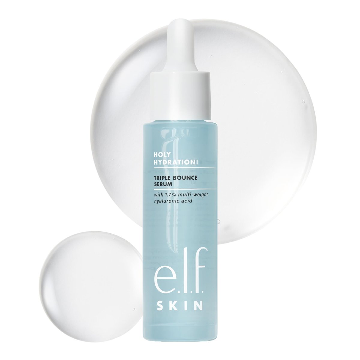 e.l.f. SKIN Holy Hydration! Triple Bounce Serum – Hyaluronsäure Serum für pralle, federnde Haut, feuchtigkeitsspendend & pflegend, vegan & tierversuchsfrei