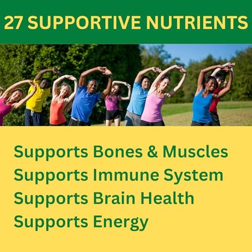 Greenfield Nutritions Halal Multivitamin für Frauen und Männer – 60 Gelatinefreie Multivitamintabletten mit 27+ Vitaminen und Mineralstoffen, A, B12, C, D3, Eisen und Zink – Unterstützt Immunsystem, Knochen und allgemeine Gesundheit