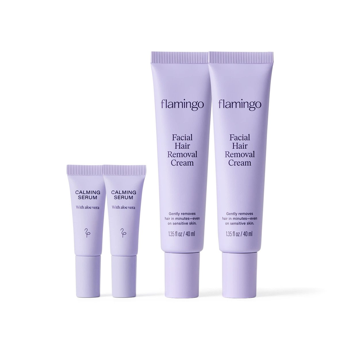 Flamingo Frauen Enthaarungscreme – 2er Pack (je 200 ml) – Sanfte Haarentfernung für Beine, Arme, Achseln, Bauch und Bikinizone