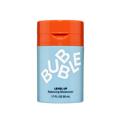 Bubble Skincare Level Up Gel Feuchtigkeitscreme für fettige Haut – Reisegröße Leichte Gel-Feuchtigkeitspflege mit Niacinamid + Zink für verbesserte Textur und reduzierten Glanz (50 ml)