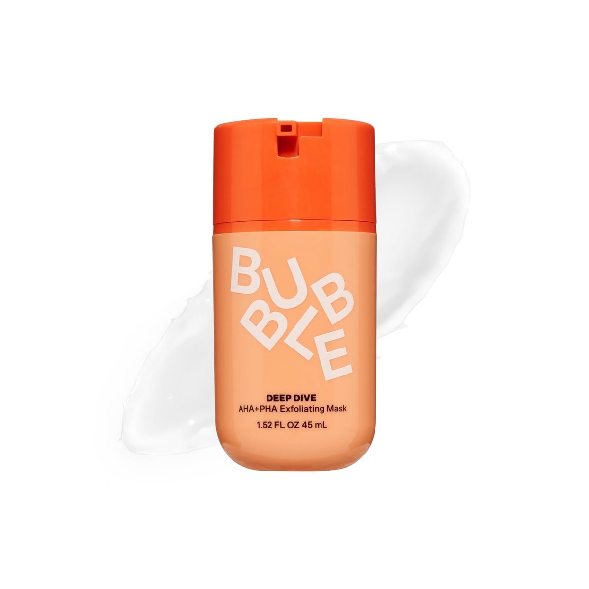 Bubble Skincare Deep Dive AHA + PHA Peeling-Maske – Sanfte Gesichtspeeling für ölige Haut, fördert einen ebenmäßigen Teint, mit Azelainsäure und Weidenrindenextrakt (45 ml)