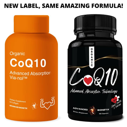 Advanced Bionetix CoQ10 200mg mit Schwarzem Pfeffer Extrakt – 90 Weichkapseln – Antioxidans, Herz-Kreislauf- & Gehirngesundheit, Energieproduktion, Bio, Glutenfrei