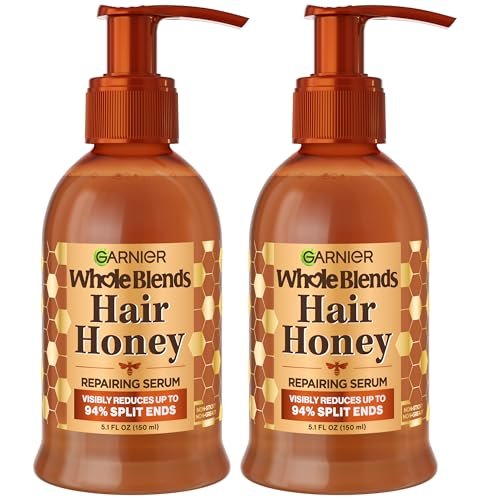 Garnier Whole Blends Honigschätze Haar-Reparatur-Serum für langes, geschädigtes Haar, 2 x 150 ml