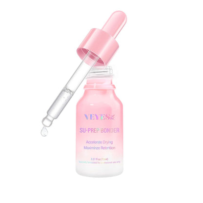 VEYES INC Super Lash Bonder für Wimpernverlängerungen – SU-PREP Bonder, Kleberbeschleuniger, Wimpernversiegelung, Adhäsivbegleiter zur Reduzierung von Kleberdämpfen und Verlängerung der Haltbarkeit, Salonbedarf
