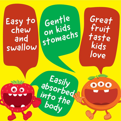 VitaWorks Kinder Immununterstützung Kautabletten mit Holunderbeere, Vitamin C und Zink, gemischter Beerengeschmack, vegane Nahrungsergänzung, glutenfrei, nicht-GVO, 120 Kautabletten