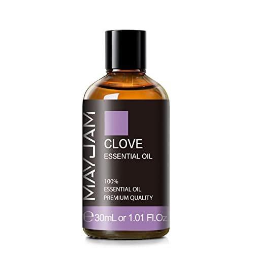 MAYJAM Nelkenöl, 30 ml reines ätherisches Öl für Aromatherapie-Diffuser, ideal für DIY-Kerzen- und Seifenherstellung