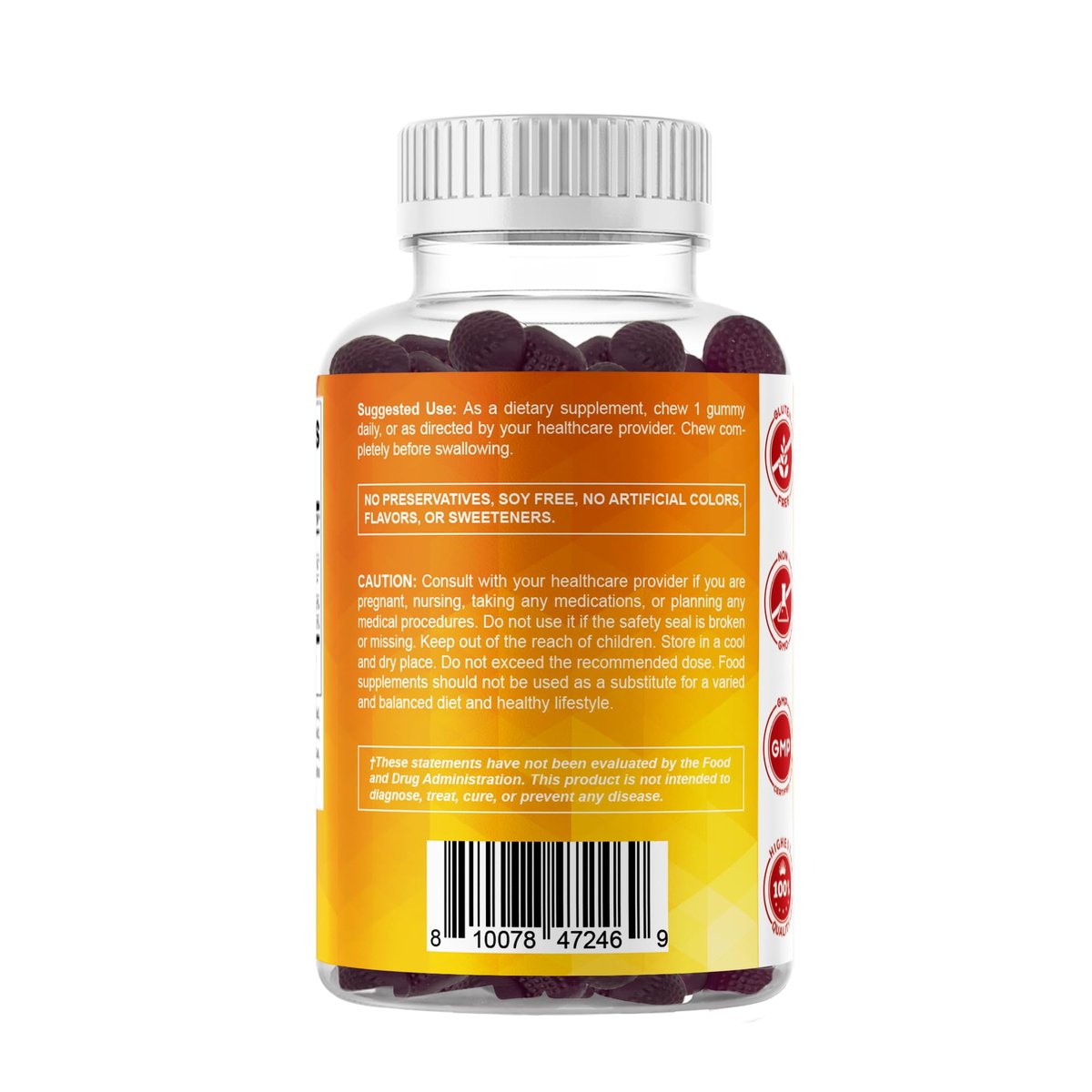 Vitamatic Vitamin D3 5000 IE – 120 zuckerfreie Gummis – Für Knochen, Stimmung & Immunsystem – Non-GMO