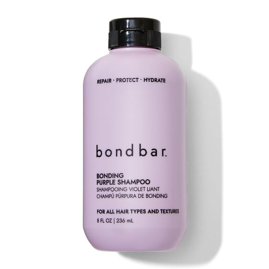 Bondbar Purple Brightening Shampoo – Violett-Shampoo für blondes, gesträhntes & graues Haar – Neutralisiert Gelbstich, repariert, schützt & hydratisiert – Vegan & tierversuchsfrei – 237 ml