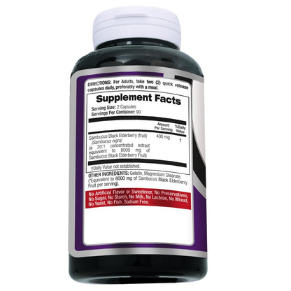 FITO MEDIC'S Lab Holunderbeeren Kapseln, Sambucus Nigra, 180 Kapseln