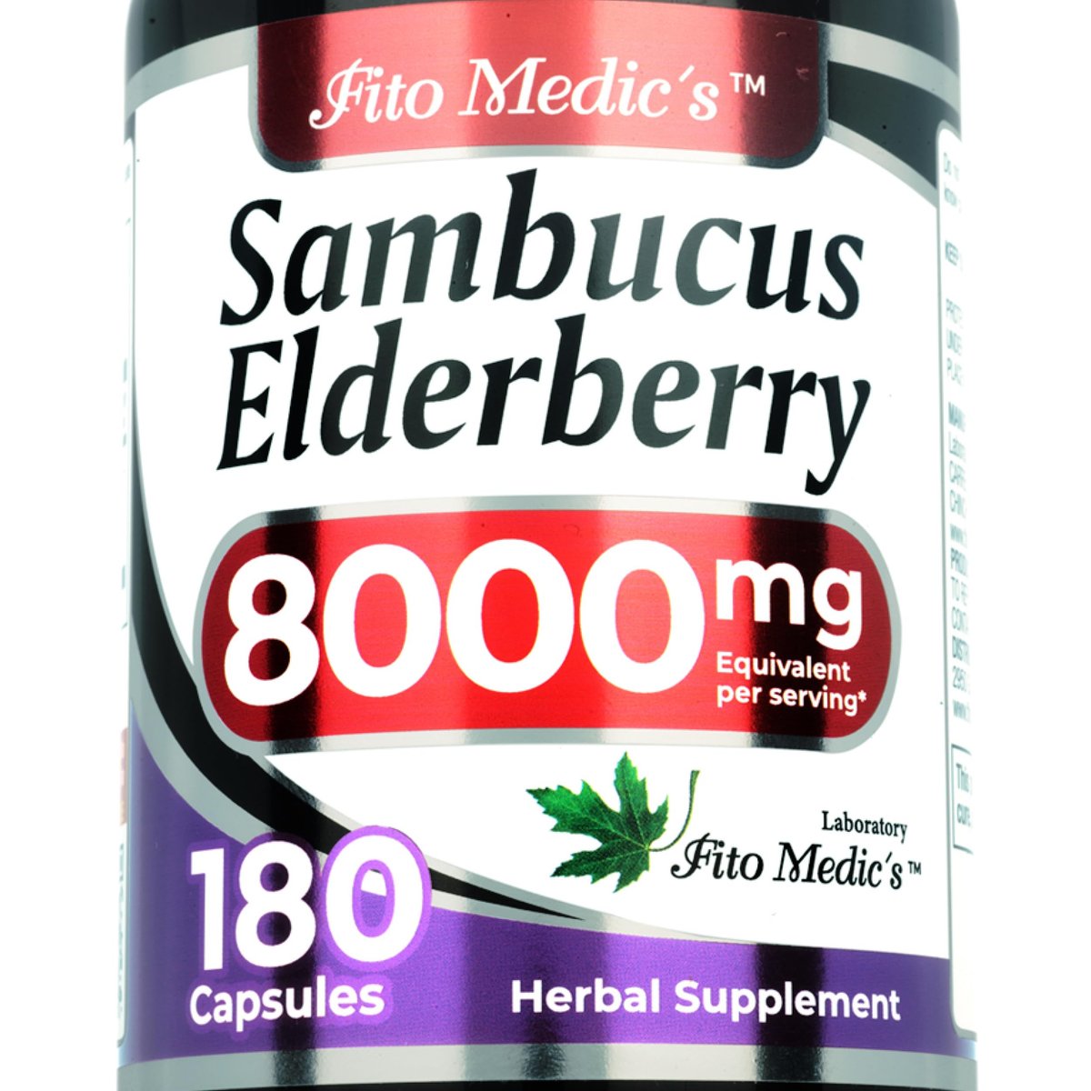 FITO MEDIC'S Lab Holunderbeeren Kapseln, Sambucus Nigra, 180 Kapseln