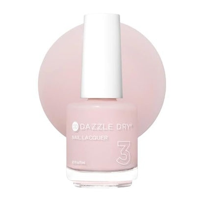 Dazzle Dry Nagellack (Schritt 3) - Mind Your Mani - Ein blasser, kaum sichtbarer Nude-Ton mit rosa Untertönen. Cremig-transparent (0,5 fl oz)