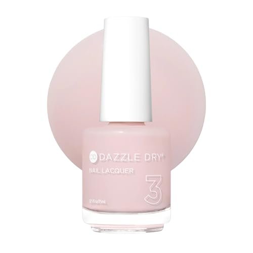 Dazzle Dry Nagellack (Schritt 3) - Mind Your Mani - Ein blasser, kaum sichtbarer Nude-Ton mit rosa Untertönen. Cremig-transparent (0,5 fl oz)