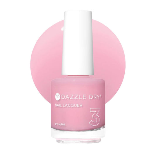Dazzle Dry Nagellack (Schritt 3) - Pinkies Up - Zartes, hauchdünnes Rosa mit kühlen Untertönen. Sheer Cream. (0,5 fl oz)