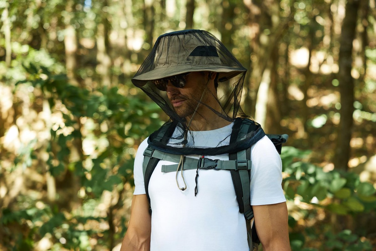 2er-Pack Moskitonetz für Hüte – Insektenschutz für Wandern & Outdoor, Mückennetz für Erwachsene, schwarz, große Größe