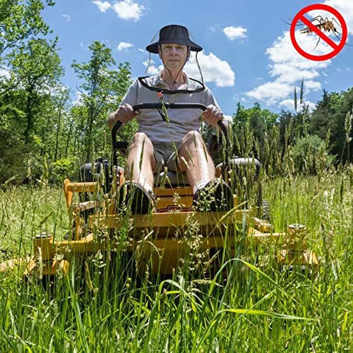 2er-Pack Moskitonetz für Hüte – Insektenschutz für Wandern & Outdoor, Mückennetz für Erwachsene, schwarz, große Größe
