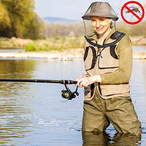 2er-Pack Moskitonetz für Hüte – Insektenschutz für Wandern & Outdoor, Mückennetz für Erwachsene, schwarz, große Größe