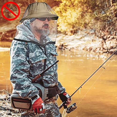 2er-Pack Moskitonetz für Hüte – Insektenschutz für Wandern & Outdoor, Mückennetz für Erwachsene, schwarz, große Größe