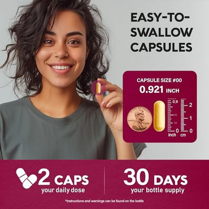 Vitamin B Komplex für Männer & Frauen - Riboflavin B2, B12, B1, B3, B5, B6, B7, B8, B9 | Vitamin C, Cholin, Inositol | B-Komplex Nahrungsergänzung | Energie, Gehirn & Herz Unterstützung | Laborgetestet | 60 Vegane Kapseln