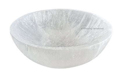 Selenit-Schale zur Kristallreinigung – Runde Selenit-Aufladeplatte 7,6 cm