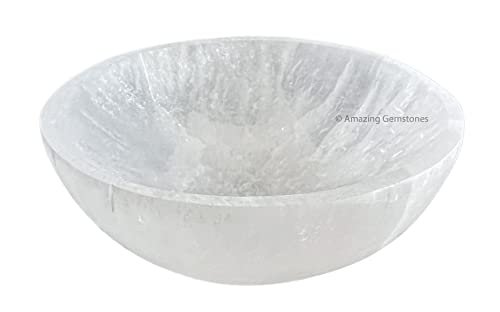 Selenit-Schale zur Kristallreinigung – Runde Selenit-Aufladeplatte 7,6 cm