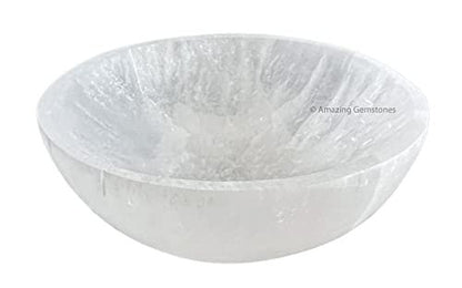 Selenit-Schale zur Kristallreinigung – Runde Selenit-Aufladeplatte 7,6 cm