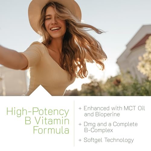 Irwin Naturals Mega B-Komplex – 60 flüssige Softgels – Vitamin-B-Komplex mit Vitamin B12, Folsäure B9, Biotin B7, B1, B2, B3, B5, B6 und MCTs für schnelle Energie