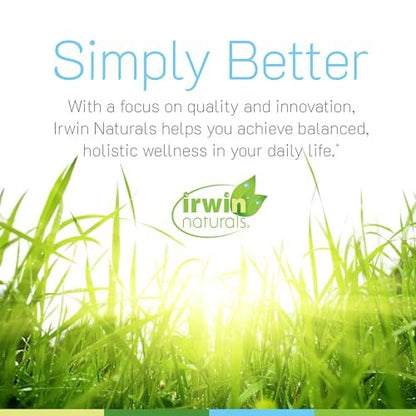 Irwin Naturals Mega B-Komplex – 60 flüssige Softgels – Vitamin-B-Komplex mit Vitamin B12, Folsäure B9, Biotin B7, B1, B2, B3, B5, B6 und MCTs für schnelle Energie
