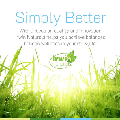 Irwin Naturals Mega B-Komplex – 60 flüssige Softgels – Vitamin-B-Komplex mit Vitamin B12, Folsäure B9, Biotin B7, B1, B2, B3, B5, B6 und MCTs für schnelle Energie