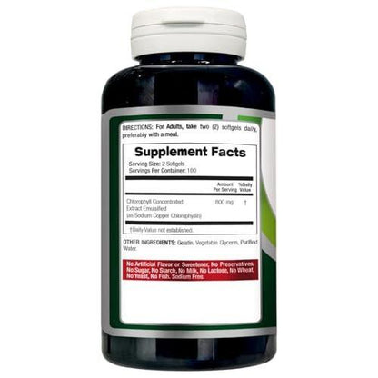 FITO MEDIC'S Lab Chlorophyll Supplement – 200 Kapseln, Chlorophyll-Kapseln
