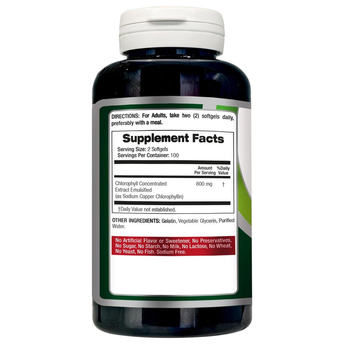 FITO MEDIC'S Lab Chlorophyll Supplement – 200 Kapseln, Chlorophyll-Kapseln