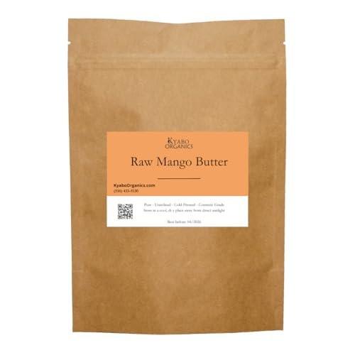 Kyabo 1,36 kg Mango Butter Premium – Bio, unraffiniert, roh, jungfräulich, 100% rein, kaltgepresst, Klasse A, Nicht-GVO, 100% natürlich für Haut, Körperpflege, Schönheit, Feuchtigkeitspflege, DIY für Körperbutter, Seifenherstellung, Lotionen, Cremes