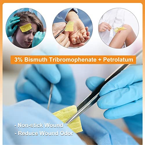 CARBOU Medical Xeroform Petrolatum Dressing 5" x 9" (25 Stück) – Nicht haftende Gaze-Pads für Wundversorgung, Verbrennungen, Schürfwunden, Hauttransplantate & chirurgische Einschnitte
