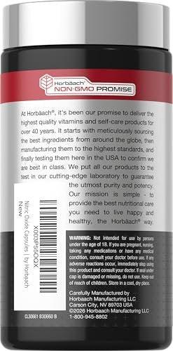 Horbäach Rote Bete Nitric Oxide Kapseln | 180 Kapseln | mit Nitraten und Vorstufen | für Männer und Frauen | Vegetarisch, Nicht-GVO, Glutenfrei