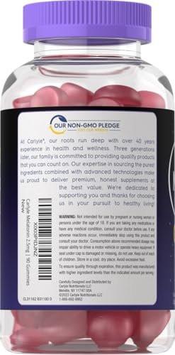 Carlyle Melatonin 2,5 mg Gummis | 90 Stück | Beerengeschmack | Vegan, Nicht-GVO, Glutenfrei